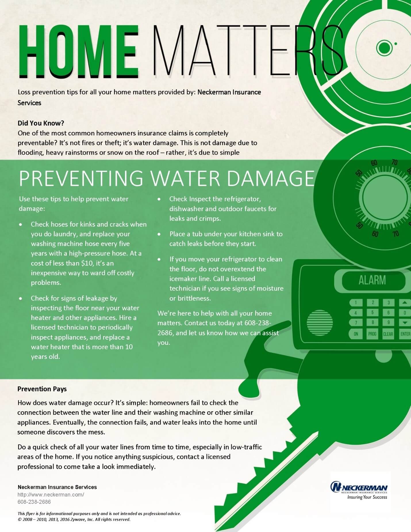 2017 Assessing and Addressing Water Damage infograph